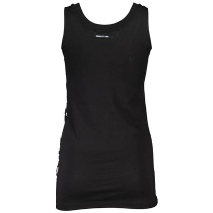 Cavalli Class Black Cotton Women Tank Top