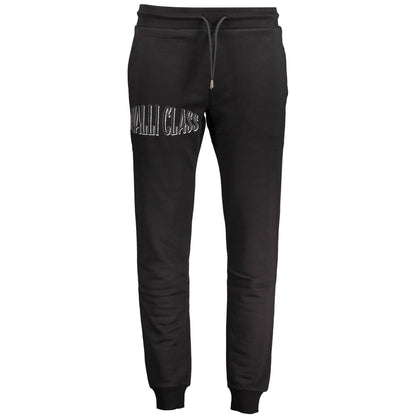 Cavalli Class Black Cotton Men's Sweatpant