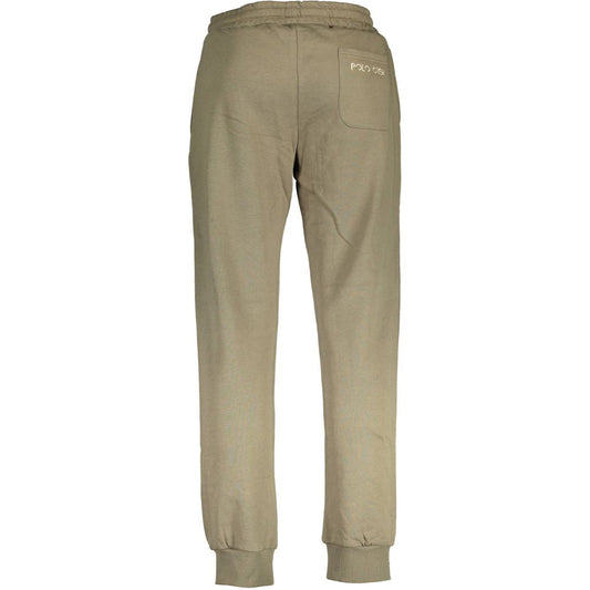 La Martina Verde Cotton Men Sports Pant