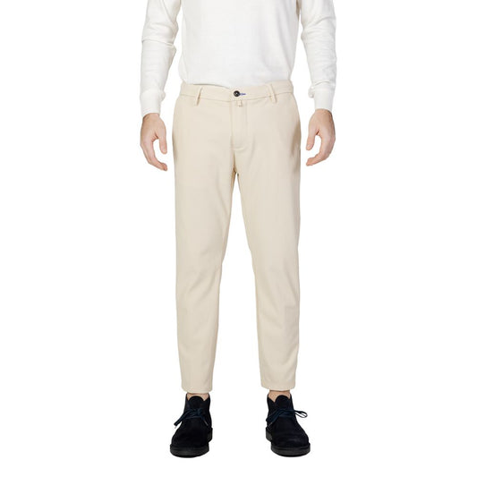 Borghese Beige Nylon Casual Pants
