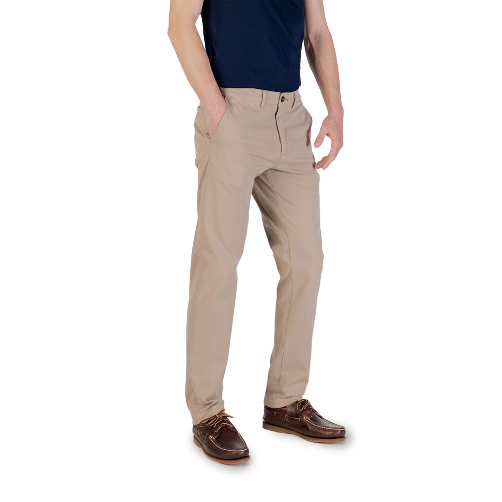 Borghese Beige Cotton Skinny Pants