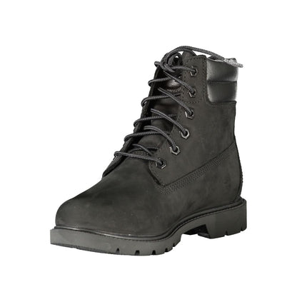 Timberland Nero Leather Women Ankle Boot