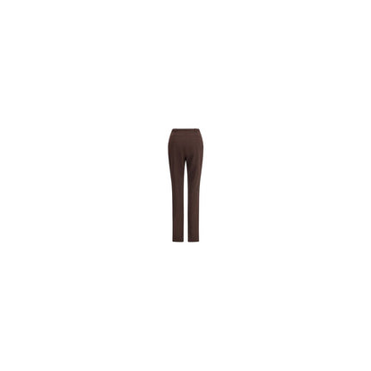 The Latest Brown Polyester Skinny Pants