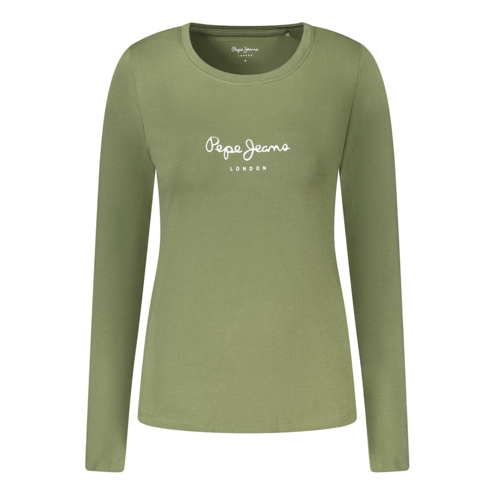 Pepe Jeans Verde Cotton Women T-Shirt