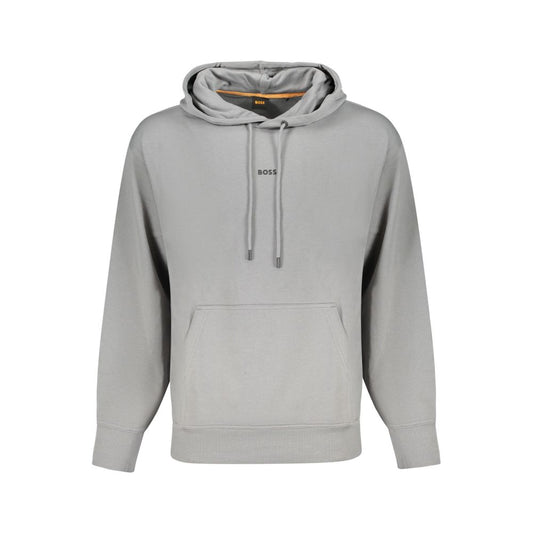 Hugo Boss Grauer Baumwollpullover für Männer