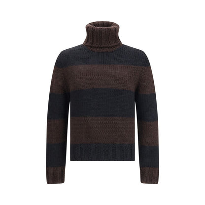 Dolce & Gabbana Brown Wool Turtleneck