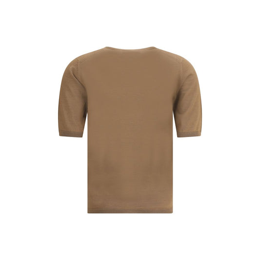 Max Mara Brown Fleece Wool Top