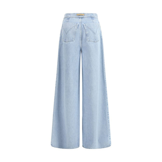 Max Mara Light Blue Cotton Jeans Denim