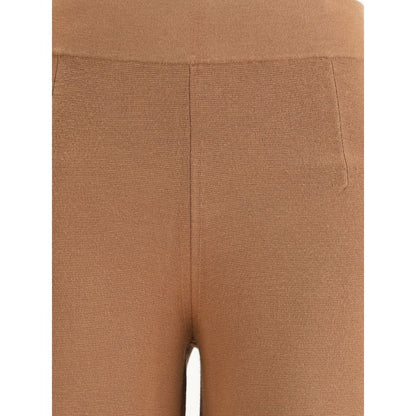 Max Mara Brown Viscose Casual Pants