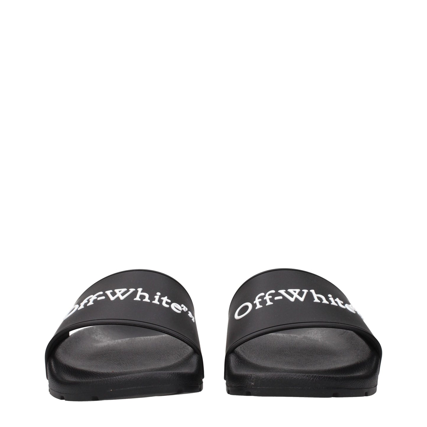 Off-White Schwarz Baumwolle Hausschuhe Sandalen