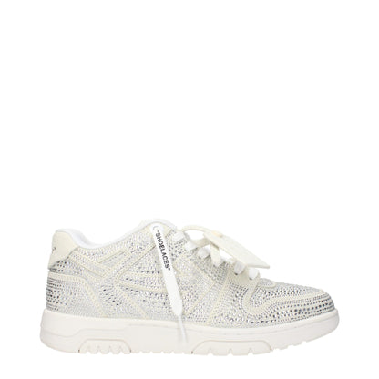 Off-White Beige Leder Low Tops