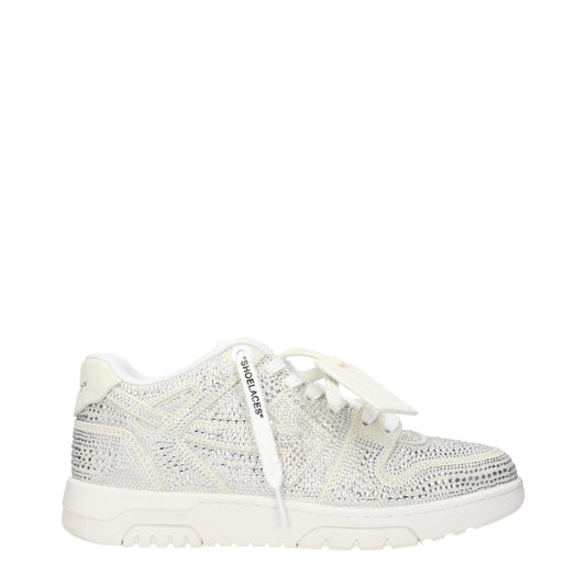 Off-White Beige Leder Low Tops