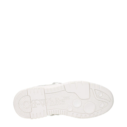 Off-White Beige Leder Low Tops