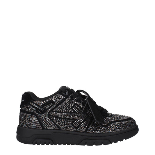 Off-White Schwarze Leder-Sneakers
