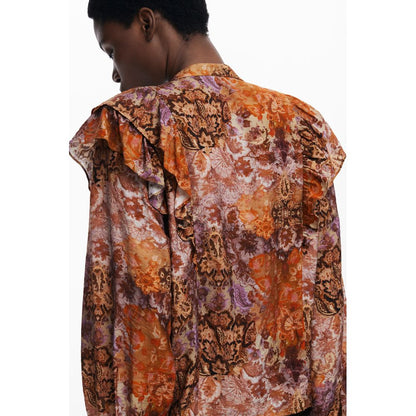 Desigual Orange Viskose Frauen Shirt