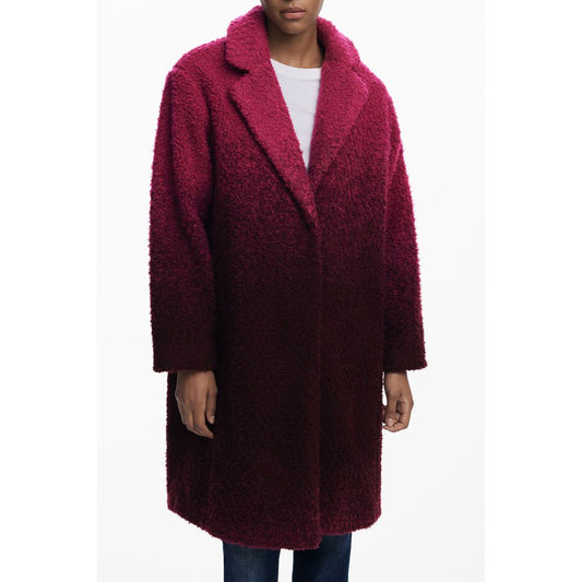 Desigual Rosa Wollmantel für Frauen
