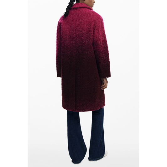 Desigual Rosa Wollmantel für Frauen