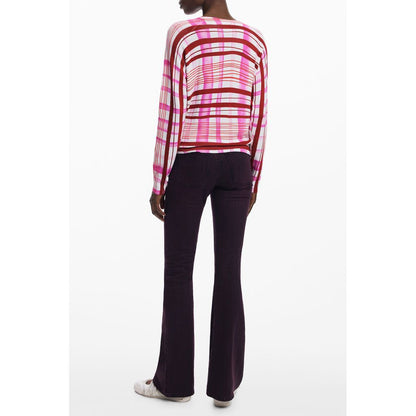 Desigual Rosa Viskose Damen Pullover