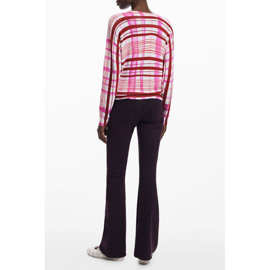 Desigual Rosa Viskose Damen Pullover