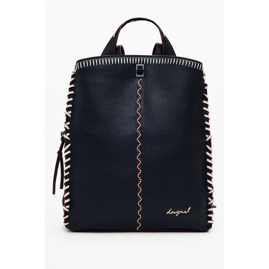 Desigual Schwarzer Polyethylen-Rucksack für Frauen