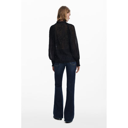 Desigual Schwarze Polyester Damenbluse