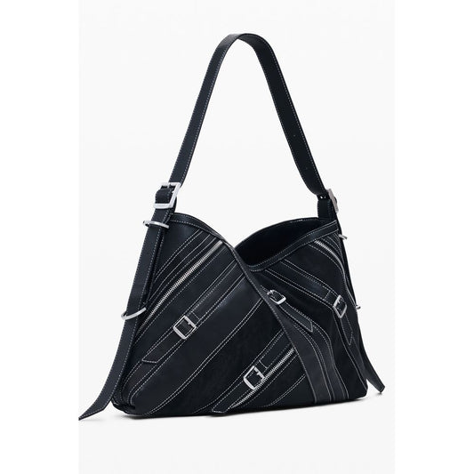 Desigual Schwarz Polyethylen Frauen Handtasche
