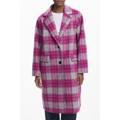 Desigual Rosa Wollmantel für Frauen
