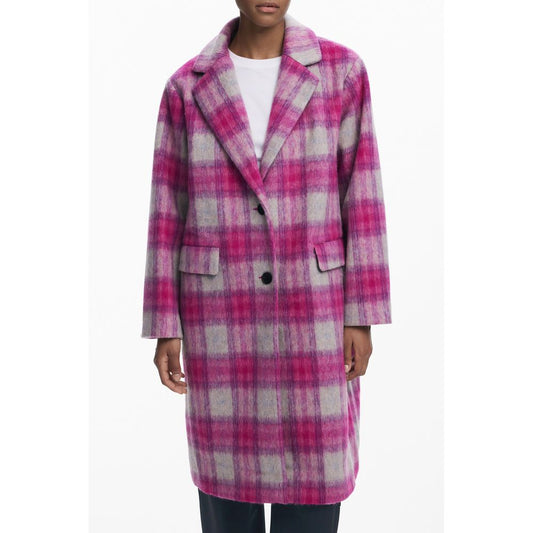 Desigual Rosa Wollmantel für Frauen