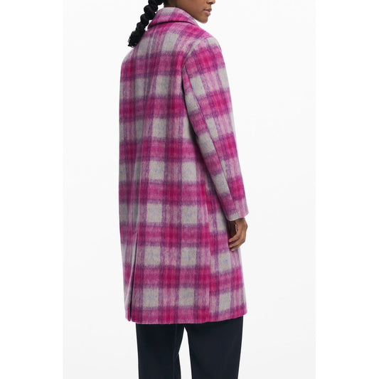 Desigual Rosa Wollmantel für Frauen