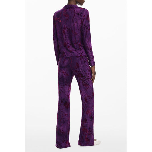 Desigual Lila Polyester Damen Shirt