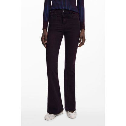 Desigual Lila Baumwolle Frauen Jeans