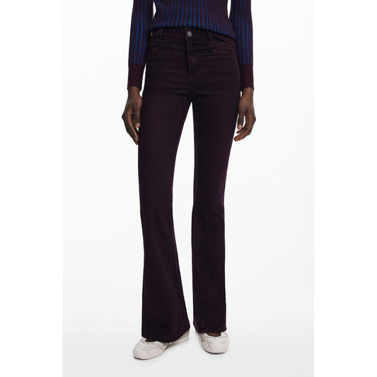 Desigual Lila Baumwolle Frauen Jeans
