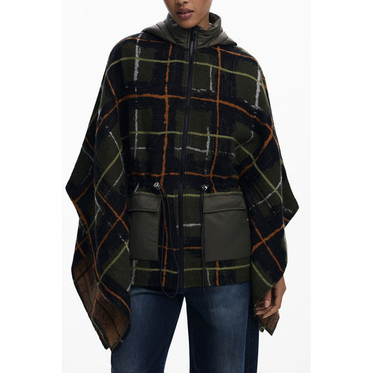 Desigual Grüner Polyester Frauen Poncho