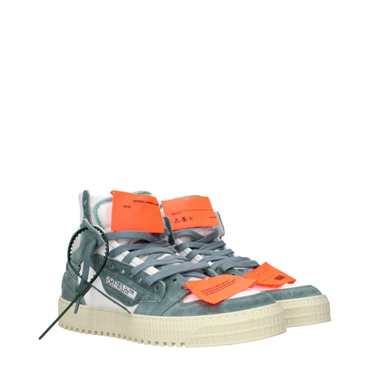 Off-White Weiße Stoff-High-Tops