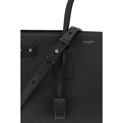 Saint Laurent Black Calf Leather Bos Taurus Handbag