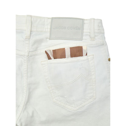 Jacob Cohen White Cotton Skinny Jeans