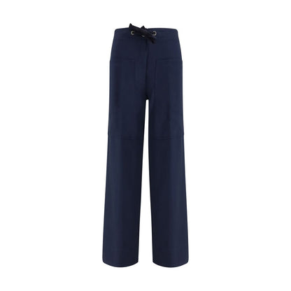 Forte_Forte Blue Cotton Casual Pants