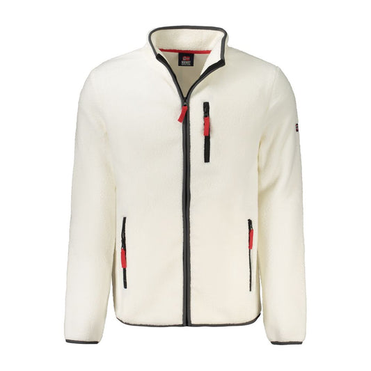 Norway 1963 Weißer Polyester-Pullover für Männer