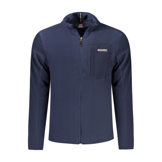 Norway 1963 Blauer Polyester-Pullover für Männer