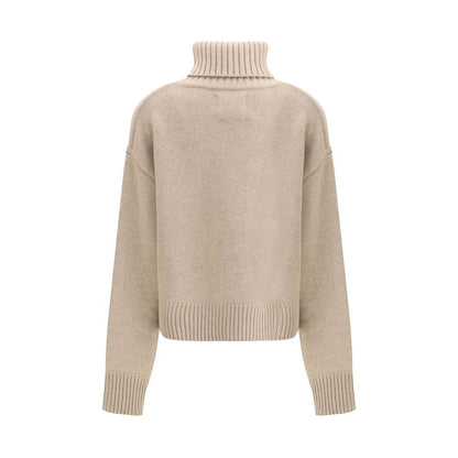 Extreme Cashmere Beige Cashmere Turtleneck