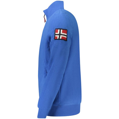 Norway 1963 Blauer Polyester-Pullover für Männer