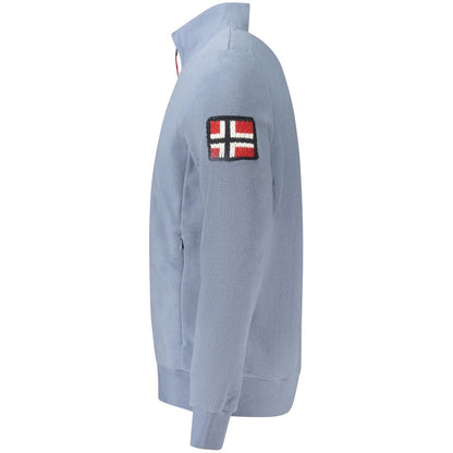 Norway 1963 Blauer Polyester-Pullover für Männer