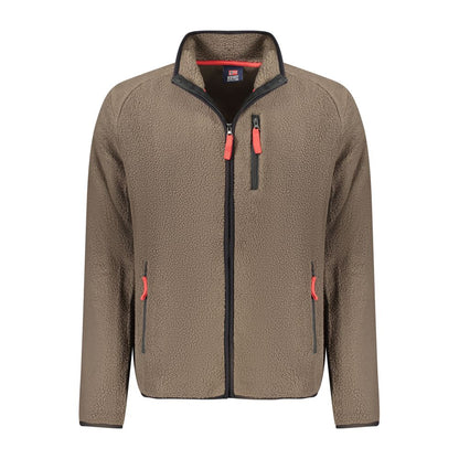 Norway 1963 Brauner Polyester Pullover für Männer