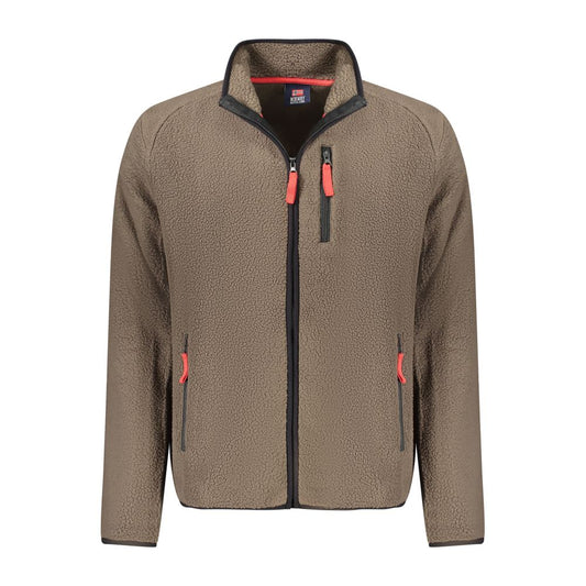 Norway 1963 Brauner Polyester Pullover für Männer