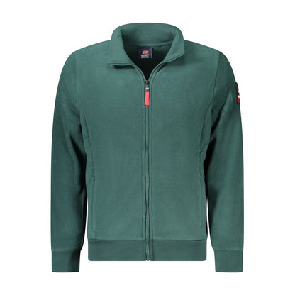 Norway 1963 Grüner Polyester-Pullover für Männer
