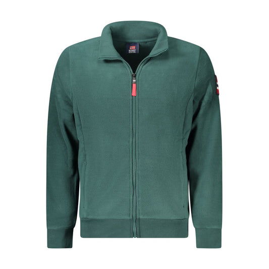 Norway 1963 Grüner Polyester-Pullover für Männer