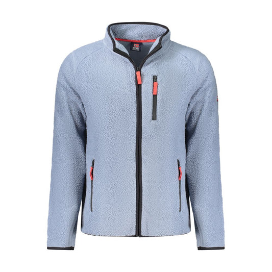 Norway 1963 Blauer Polyester-Pullover für Männer