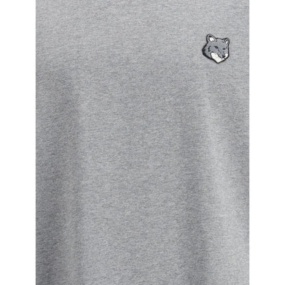 Maison Kitsuné Gray Cotton T-Shirt