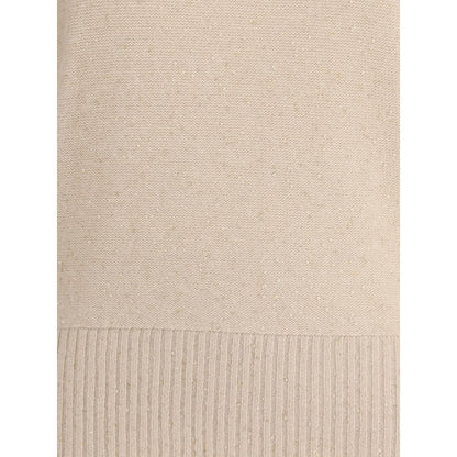 Fabiana Filippi Beige Wool Turtleneck