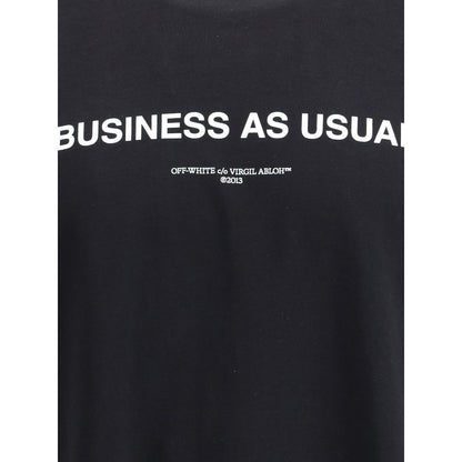 Off-White Business Quote' T-Shirt